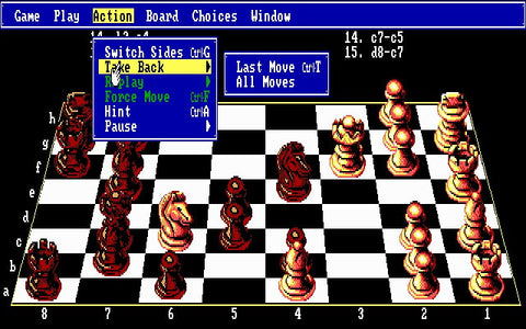 Chessmaster 3000 - PC DOS gameplay 